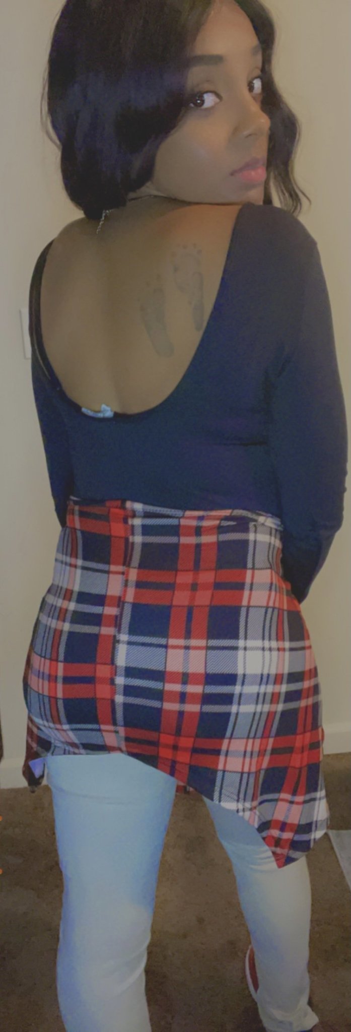 Plaid Checkered Hip Hugger - BeauTise’ Boutique