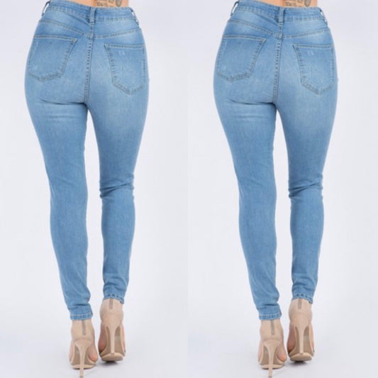 "Slit Where" Jeans - BeauTise’ Boutique