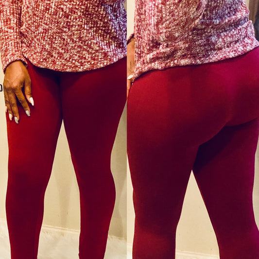 “Wine” leggings - BeauTise’ Boutique