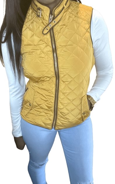 Yellow Stone Vest - BeauTise’ Boutique