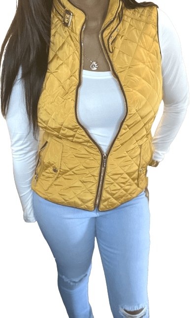 Yellow Stone Vest - BeauTise’ Boutique